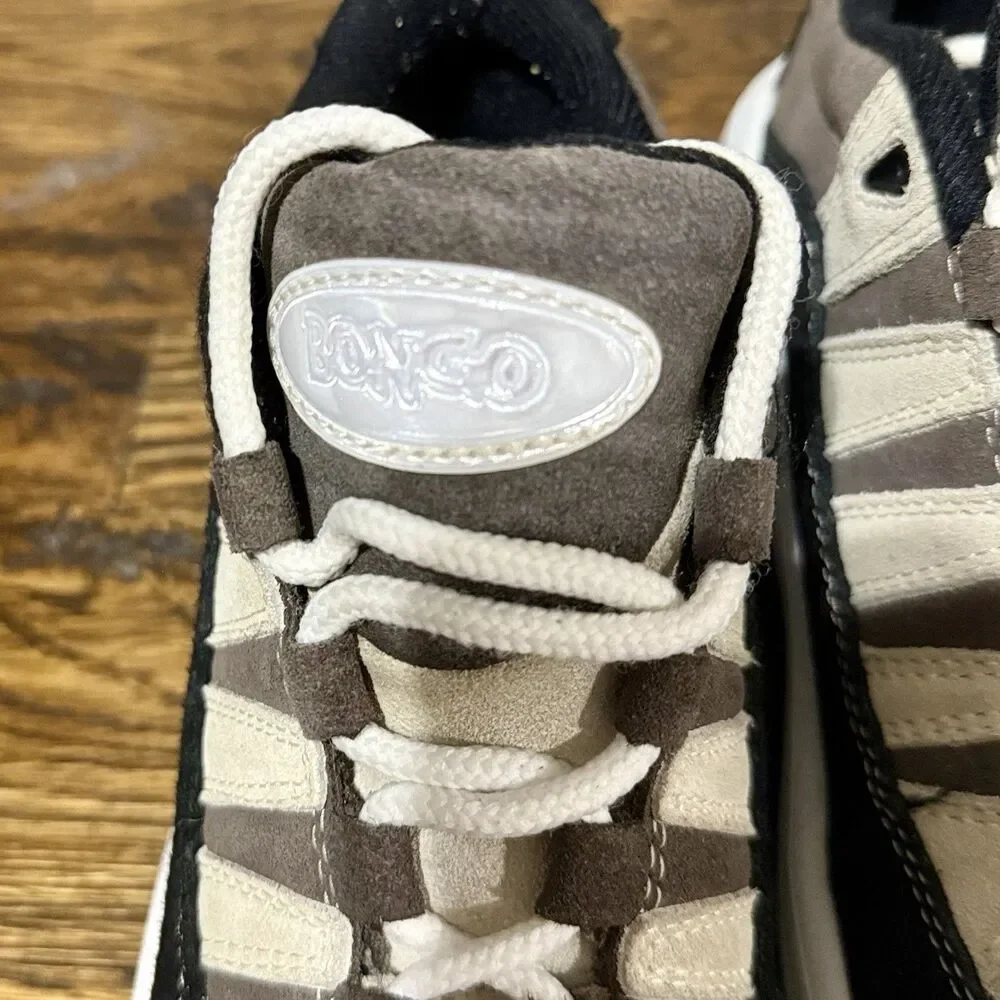90s Y2K Bongo “Boom”  Platform Sneakers Lace Up Skater Shoes Women’s 6 Black/Tan